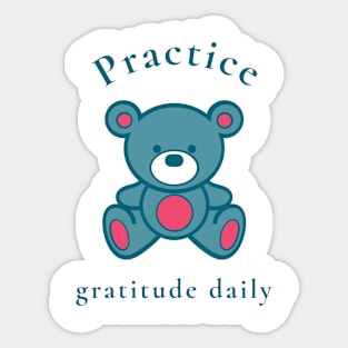 Practice gratitude daily Sticker